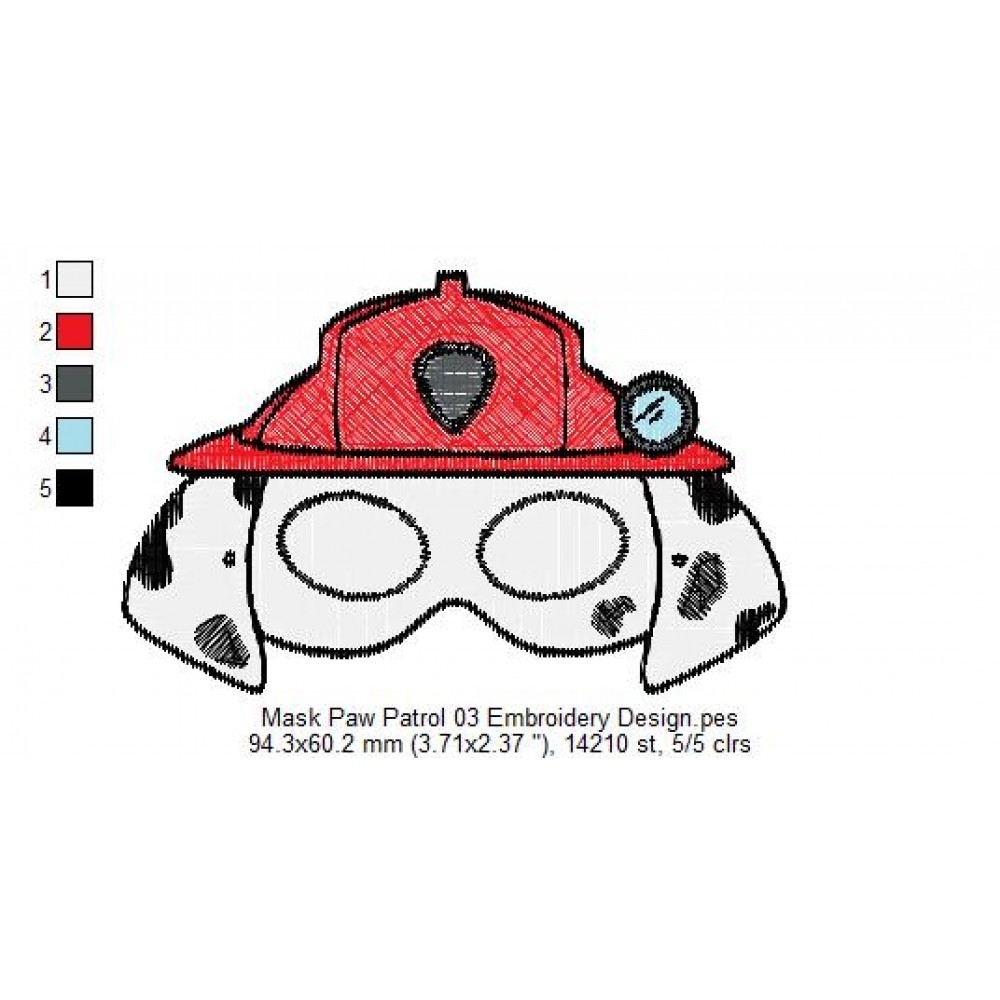 PAW Patrol Printable Mask Template